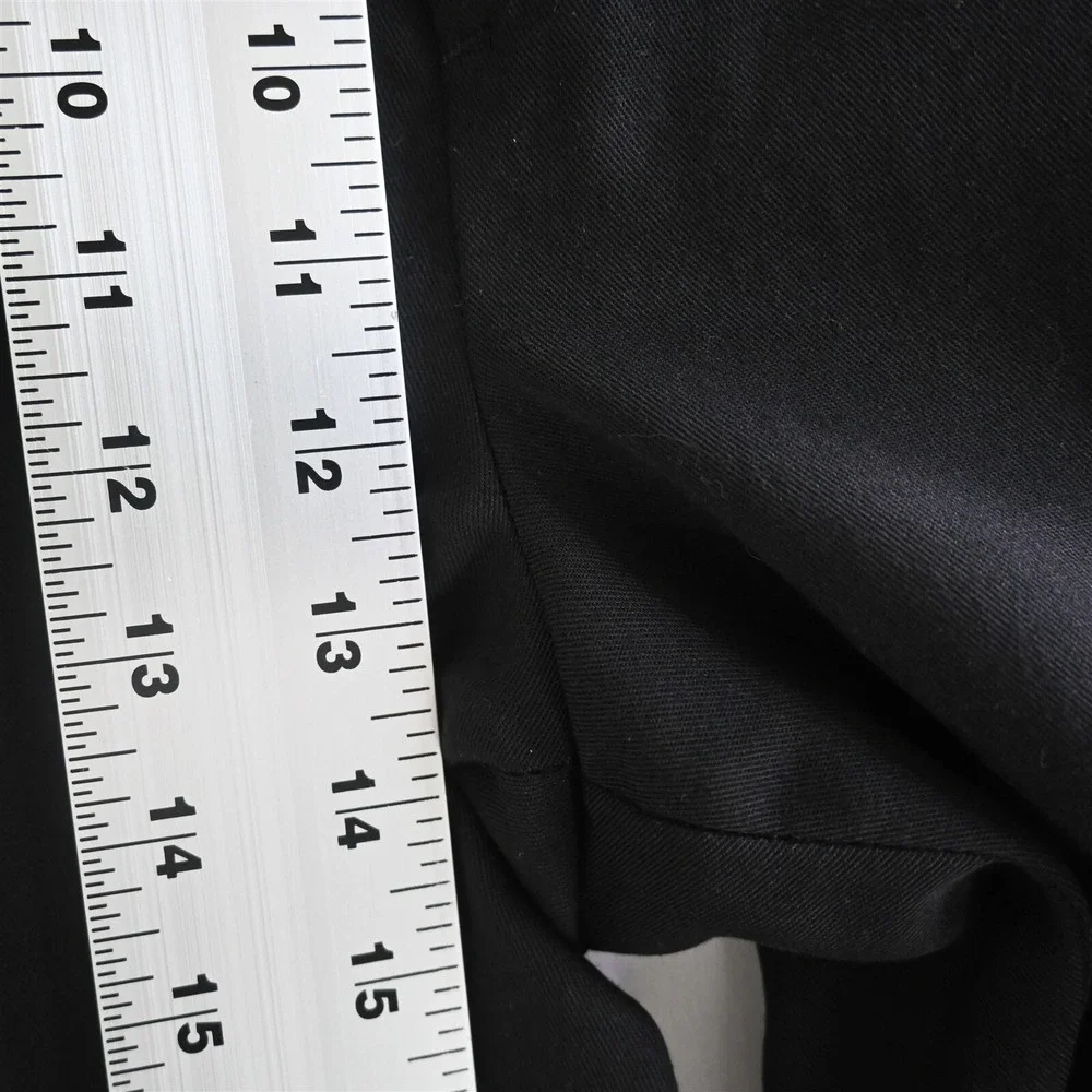 Vtg Levi's 38x29 Black USA Made Black Pleated Cuffed Mens Dress Pants‎